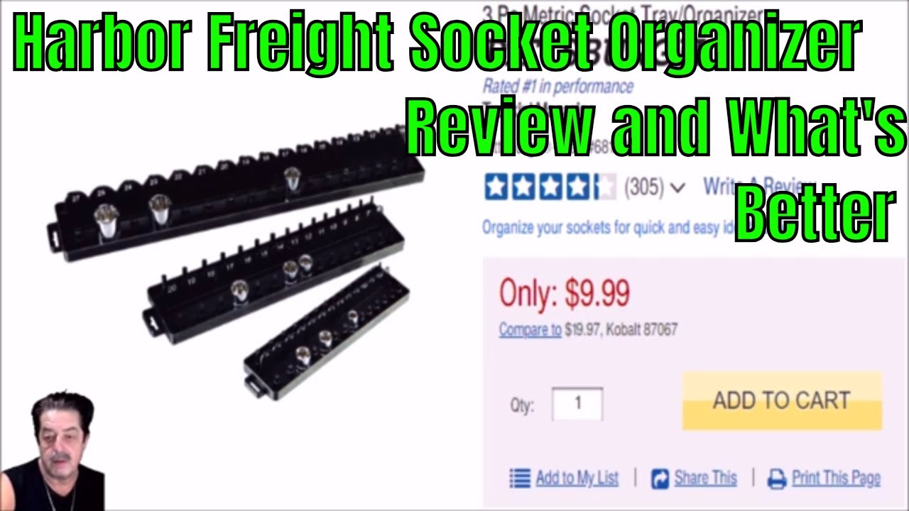 In this video I discuss Harbor Freight's socket organizer in both plastic and metal that they usually have on sale - then I discuss one that I own that is much higher ...