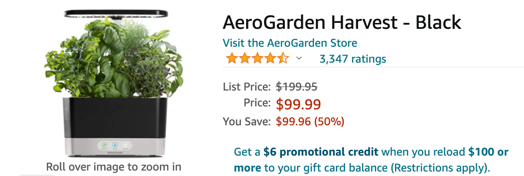 Amazon Canada Deals: Save 50% on AeroGarden Harvest + 40% on Foot Massager + 55% on Snow Shovel with Wheels + More Offers