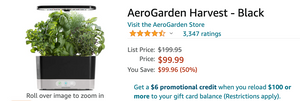 Amazon Canada Deals: Save 50% on AeroGarden Harvest + 40% on Foot Massager + 55% on Snow Shovel with Wheels + More Offers