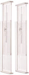 iDesign Linus Plastic Adjustable Deep In Drawer Dividers for Storage, Organization, Utensils, Kitchen, Dresser, Desk, Bathroom Drawers, Set of 2, Includes 4 Pieces, Clear