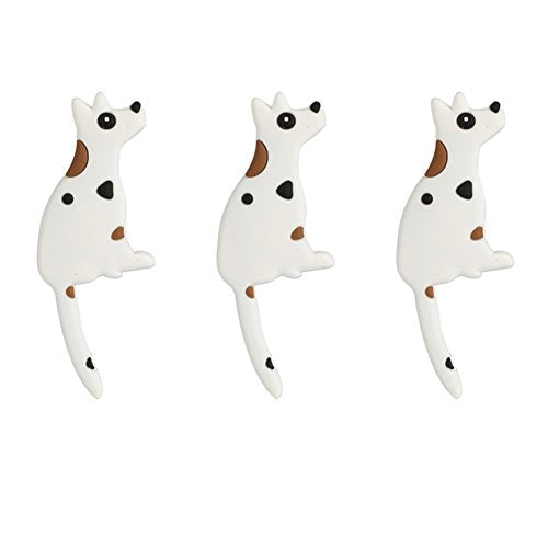 Set of 3 Dog Refrigerator Magnets Hooks,Mexidi Heavy Duty Magnet Calendar Magnet Cabinets Whiteboard Magnets for School Home Office (3Packs, 25.2Inch)