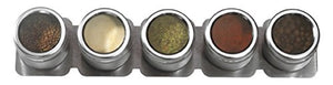 Kamenstein Stainless Steel 5-Tin Magnetic Strip Multipurpose Rack, Silver - 1005