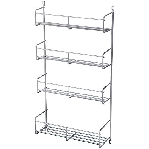 Knape & Vogt SR15-1-FN Door-Mounted Spice Rack Cabinet Organizer, 20-Inch by 10.81-Inch by 3.94-Inch