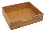 Lipper International 1892 Bamboo Wood Drawer Storage Organizer Box, Large, 14-1/2" x 12-1/2" x 3-3/4"