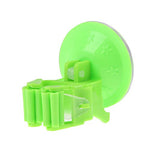 Whitelotous Mop and Broom Holder Wall Mounted Home Kitchen Storage Rack (Green)