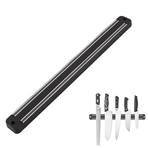 Magnetic Knife Holder 13 Inch Black, Storage Bar Strip | Multi-purpose Functionality Tool Magnet Rack Strip Bar Storage Wall Mount for Kitchen Knife Knives Tool Spoon Display Rack Organizer