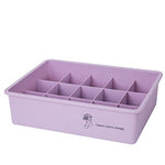 dezirZJjx Grid Holder Multifunctional Drawer Storage Box Socks Underwear Bra Organizer - Purple 15 Grids