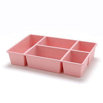 dezirZJjx Storage Container, Premium Plastic Grid Holder Socks Underwear Bra Organizer Multifunctional Drawer Storage Box - Pink