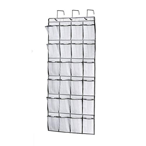 LIKE SHOP Hanging Over The Door Shoe Organizer 24 Large Mesh Pockets, Non-woven Fabric Storage Bag