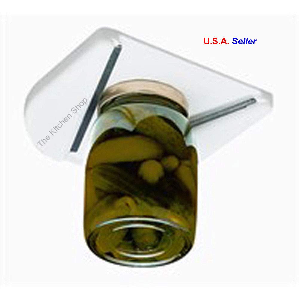 Under Cabinet Jar Opener Vise V Shaped Wedge Kitchen Counter Lid Bottle Cap New