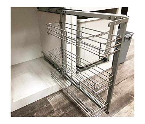 ML-017C Cabinet Spice Rack- 3 shelves Full Pullout Set