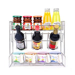 Kitchen Standing Rack Storage Organizer Spice Jars Bottle Shelf Holder Rack - 304 Stainless Steel