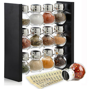 Belwares Spice Rack Stand Holder - 12 Bottles Countertop Species Organizer - Keeps a Dozen Flavors Close at Hand (Spices Not Included)