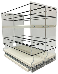 Vertical Spice - 33x2x11 DC - Spice Organizer - Two-Tiered Cabinet Drawers for Large Containers