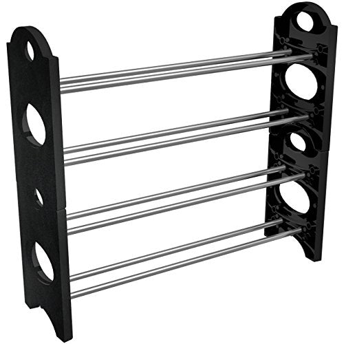 Sorbus Shoe Rack Organizer- 20 Pairs, Black