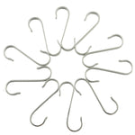 LEVIPES Flat S Hooks 10-pack SUS304 S Hooks,3 Inch S Shaped Hooks For Kitchen ,Garage, Garden, Office