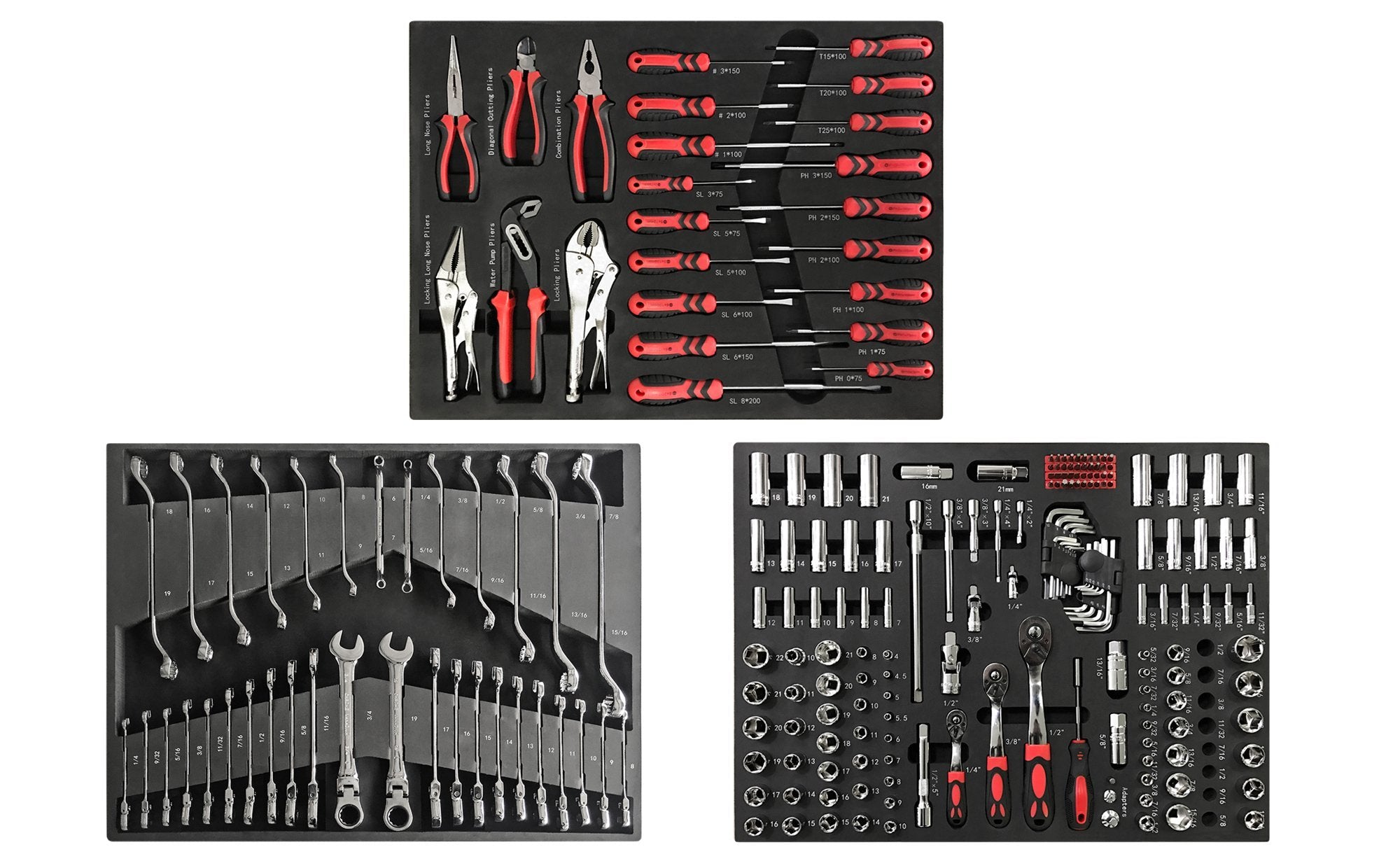 Pro 3.0/Performance Plus 2.0 Socket, Screwdriver, Plier and Wrench Tray