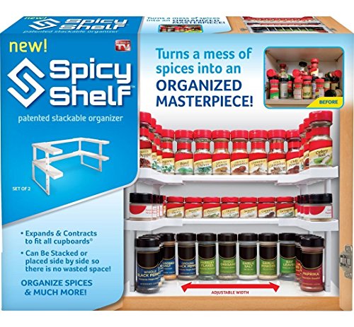 Spicy Shelf Spice Rack and Stackable Organizer