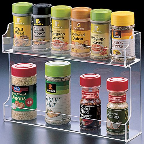 Two Shelf Spice Rack Organizer, Cabinet Mount Potential