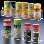 Two Shelf Spice Rack Organizer, Cabinet Mount Potential