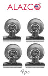 4pc ALAZCO Refrigerator Magnet Clip 1" wide Magnet /Clip