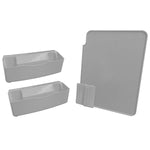 Performance Cutting Board Counter Catcher Home Kitchen Tools Set, Steel Gray