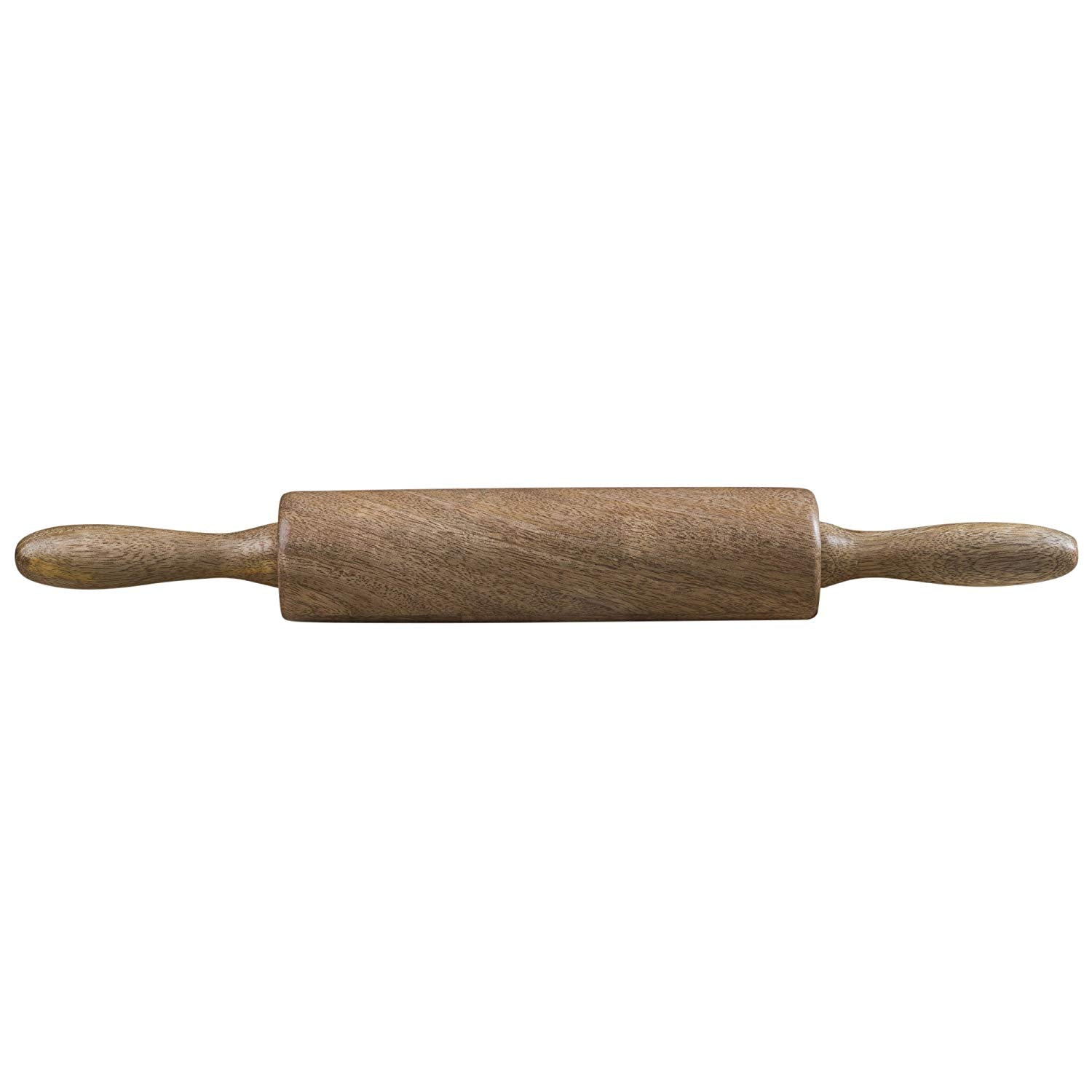 Rusticity Wood Rolling Pin Ideal for Baking Needs - Used by Bakers & Cooks for Pasta, Cookie Dough, Pastry, Bakery, Pizza, Fondant, Chapati | Acacia Wood | Handmade | (18 X2 in)