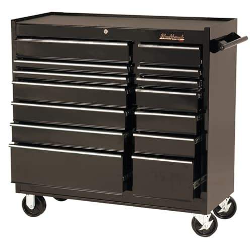 Blackhawk By Proto 94114R 41" Rolling Tool Cabinet 14 Drawer - Black