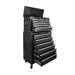 15 Drawers Mechanic Toolbox Storage Chest Cabinet Garage Trolley Tool Box