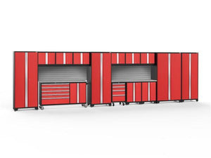 NewAge Bold 3.0 Red 15 Piece Set w/Stainless Steel Worktop