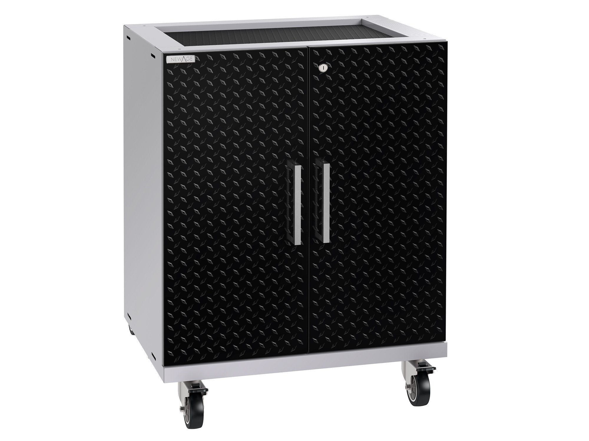 NewAge Performance Plus 2.0 Diamond Plate Black Base Cabinet - 55002