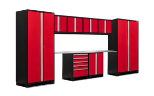 NewAge Pro 3.0 Red 10 Piece Set w/ Stainless Steel Worktop