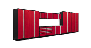 NewAge Pro 3.0 Series Red 14 Piece Set w/ Stainless Steel Worktop
